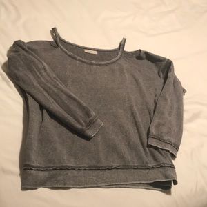 Cold shoulder sweater